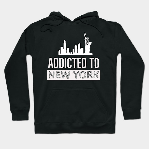 Addicted to New York Hoodie by ZoesPrints